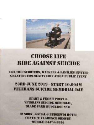 WALK AND RIDE AGAINST SUICIDE